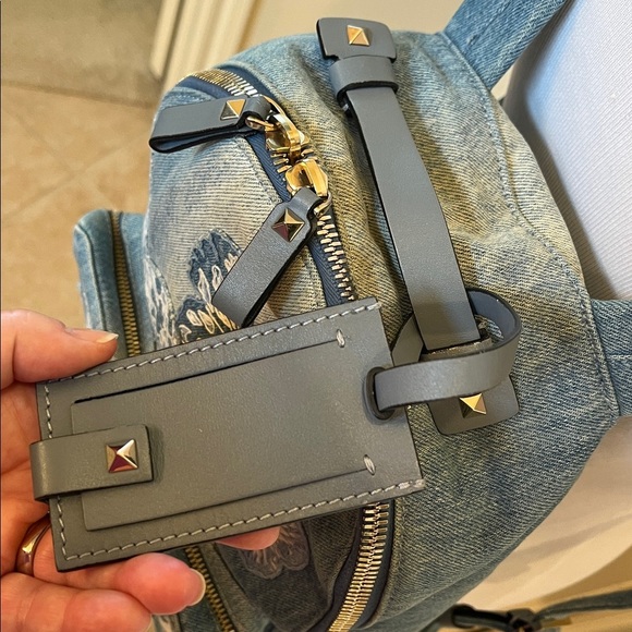 Valentino Denim Butterfly Backpack main image 13